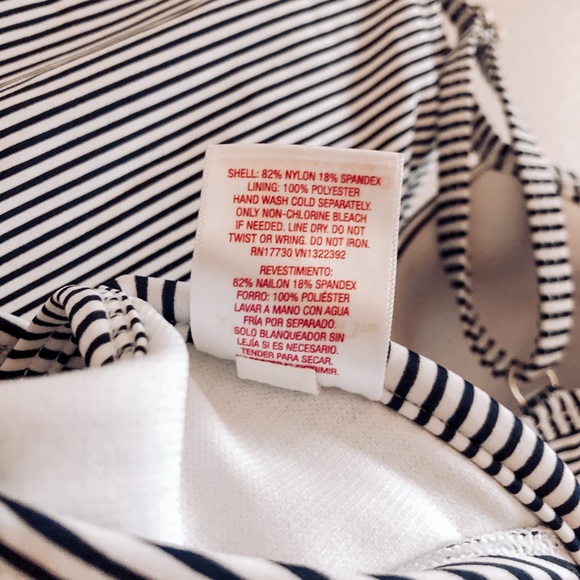 Xhilaration Navy Striped Push Up Bikini - Picture 10 of 12